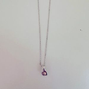 Swarovski amethyst crystal necklace